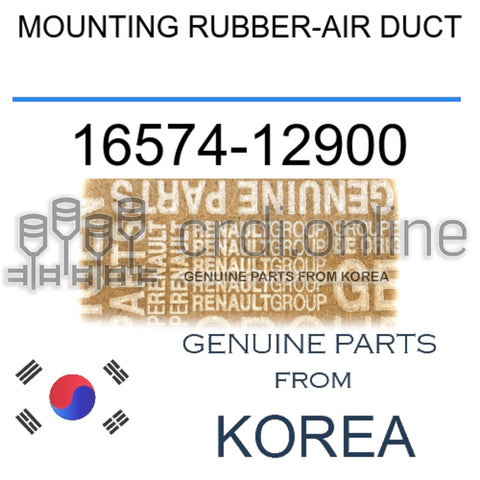 MOUNTING RUBBER-AIR DUCT [ORIGINAL] 16574-12900 1657412900 16574 12900