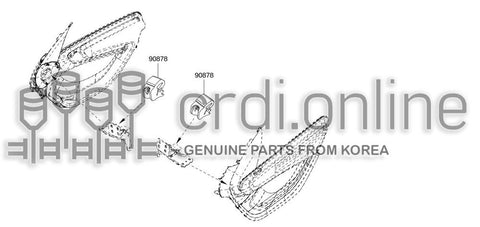 BUMPER-DOORRUBBER 90878-2937R 908782937R 90878 2937R