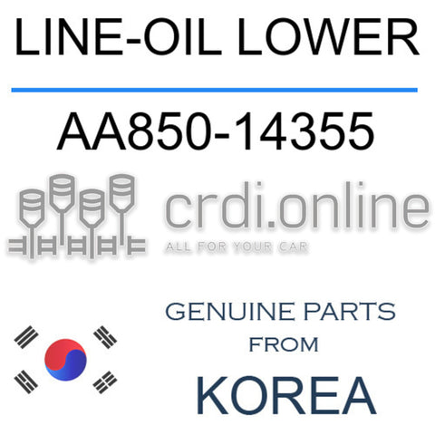 LINE-OIL LOWER [ORIGINAL] AA850-14355 AA85014355 AA850 14355