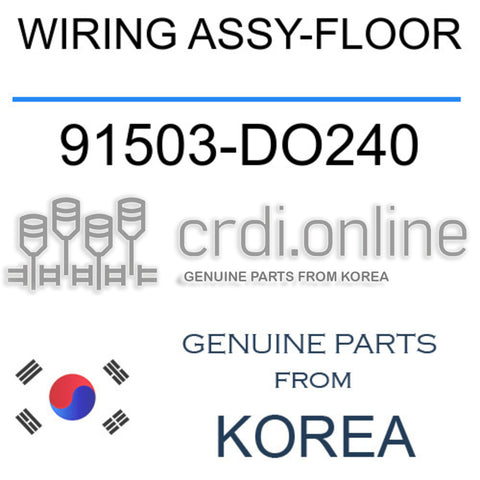 WIRING ASSY-FLOOR [ORIGINAL] 91503-DO240 91503DO240 91503 DO240
