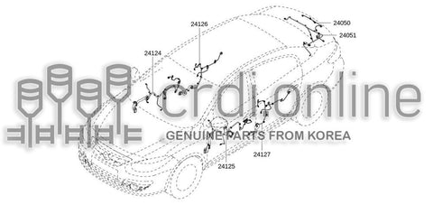HARNESS-DOORFRONT PASSENGER 24125-7700R 241257700R 24125 7700R