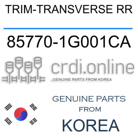 TRIM-TRANSVERSE RR [ORIGINAL] 85770-1G001CA 857701G001CA 85770 1G001CA