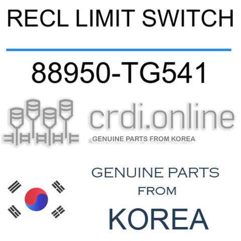 RECL LIMIT SWITCH [ORIGINAL] 88950-TG541 88950TG541 88950 TG541
