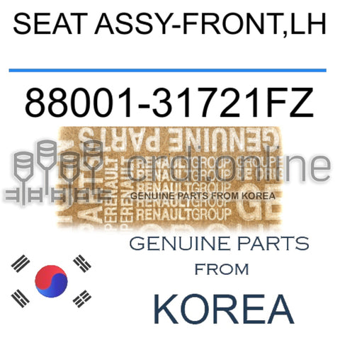 SEAT ASSY-FRONT,LH [ORIGINAL] 88001-31721FZ 8800131721FZ 88001 31721FZ