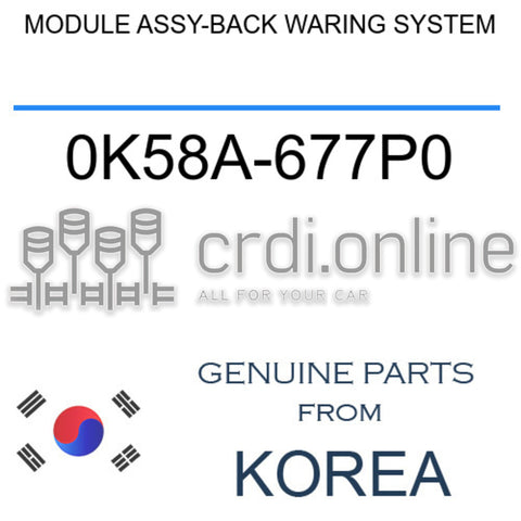 MODULE ASSY-BACK WARING SYSTEM [ORIGINAL] 0K58A-677P0 0K58A677P0 0K58A 677P0