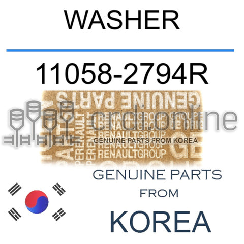 WASHER [ORIGINAL] 11058-2794R 110582794R 11058 2794R