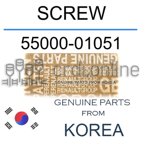 SCREW [ORIGINAL] 55000-01051 5500001051 55000 01051