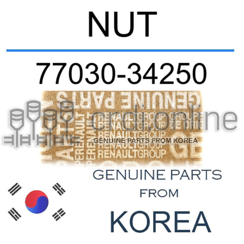 NUT [ORIGINAL] 77030-34250 7703034250 77030 34250