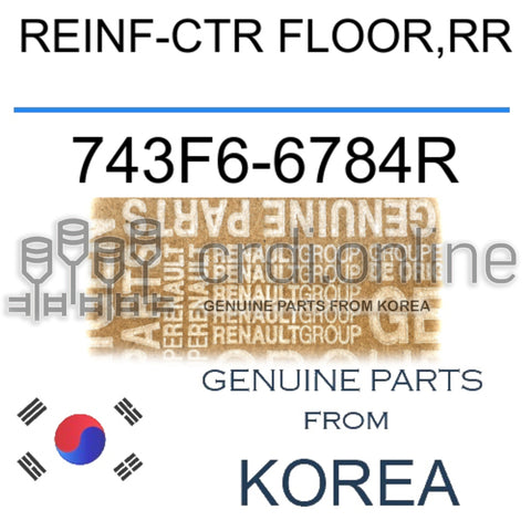 REINF-CTR FLOOR,RR [ORIGINAL] 743F6-6784R 743F66784R 743F6 6784R