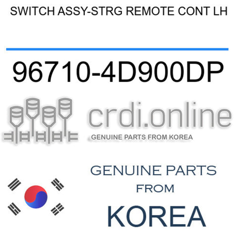 SWITCH ASSY-STRG REMOTE CONT LH [ORIGINAL] 96710-4D900DP 967104D900DP 96710 4D900DP