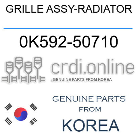 GRILLE ASSY-RADIATOR 0K592-50710 0K59250710 0K592 50710