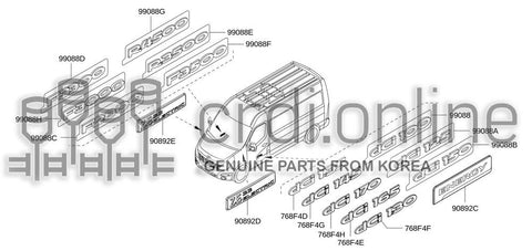 MONOGRAM-FR LH FENDER 90892-9613R 908929613R 90892 9613R