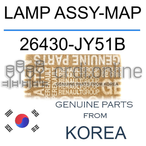 LAMP ASSY-MAP [ORIGINAL] 26430-JY51B 26430JY51B 26430 JY51B
