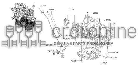PAN ASSY-OIL 11110-0592R 111100592R 11110 0592R