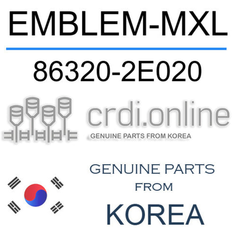 EMBLEM-MXL [ORIGINAL] 86320-2E020 863202E020 86320 2E020