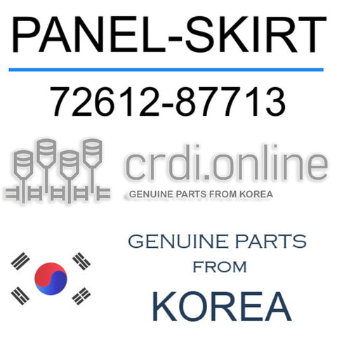 PANEL-SKIRT [ORIGINAL] 72612-87713 7261287713 72612 87713