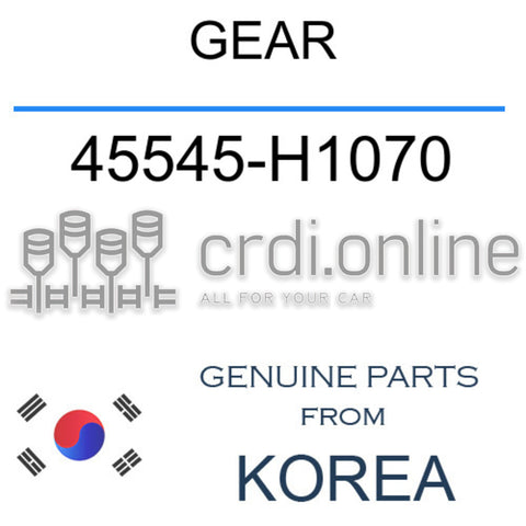 GEAR [ORIGINAL] 45545-H1070 45545H1070 45545 H1070