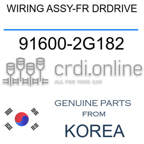 WIRING ASSY-FR DRDRIVE 91600-2G182 916002G182 91600 2G182