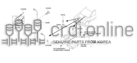 SENSOR ASSY-O2 FRONT 23440-21901 2344021901 23440 21901
