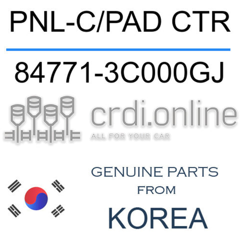 PNL-C/PAD CTR [ORIGINAL] 84771-3C000GJ 847713C000GJ 84771 3C000GJ