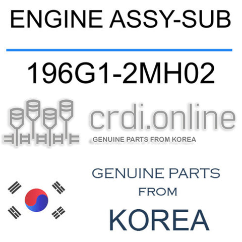 ENGINE ASSY-SUB [ORIGINAL] 196G1-2MH02 196G12MH02 196G1 2MH02