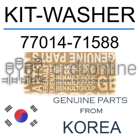 KIT-WASHER [ORIGINAL] 77014-71588 7701471588 77014 71588