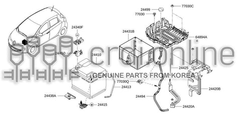 ROD-BATTERY FIX 24425-JD01A 24425JD01A 24425 JD01A