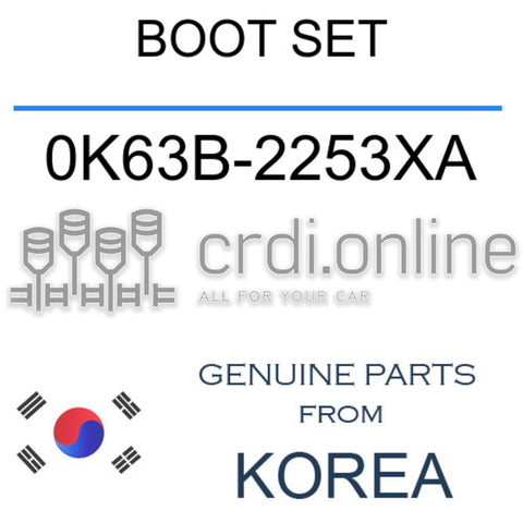 BOOT SET 0K63B-2253XA 0K63B2253XA 0K63B 2253XA