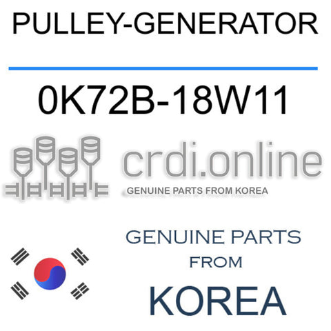 PULLEY-GENERATOR [ORIGINAL] 0K72B-18W11 0K72B18W11 0K72B 18W11