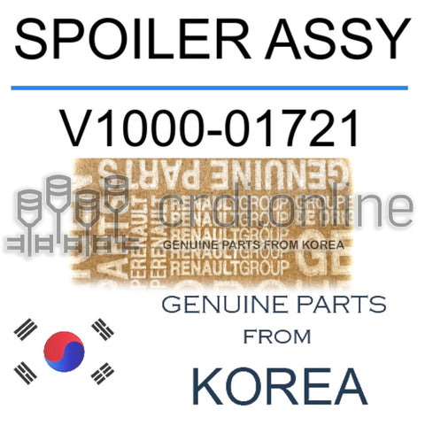SPOILER ASSY [ORIGINAL] V1000-01721 V100001721 V1000 01721