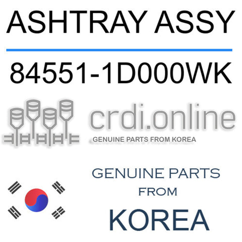 ASHTRAY ASSY 84551-1D000WK 845511D000WK 84551 1D000WK