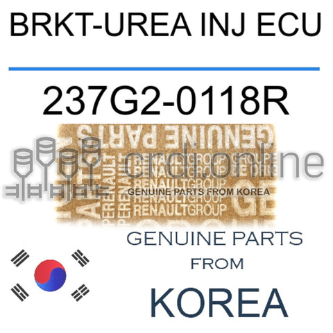 BRKT-UREA INJ ECU [ORIGINAL] 237G2-0118R 237G20118R 237G2 0118R