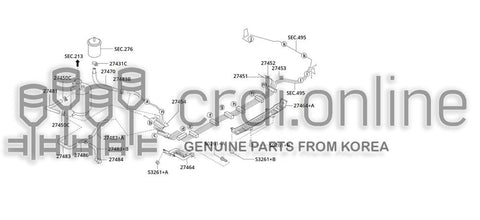 VALVE ASSY-BREATHER 27484-51000 2748451000 27484 51000