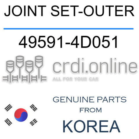 JOINT SET-OUTER [ORIGINAL] 49591-4D051 495914D051 49591 4D051