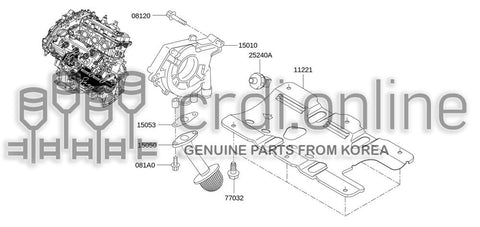 STRAINER ASSY-OIL 15050-KB20A 15050KB20A 15050 KB20A