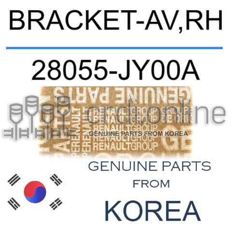 BRACKET-AV,RH [ORIGINAL] 28055-JY00A 28055JY00A 28055 JY00A