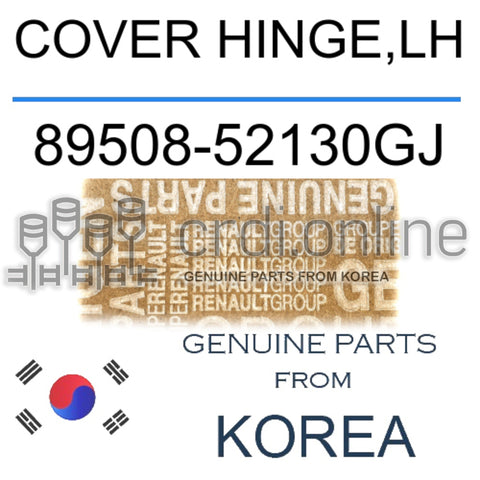 COVER HINGE,LH [ORIGINAL] 89508-52130GJ 8950852130GJ 89508 52130GJ