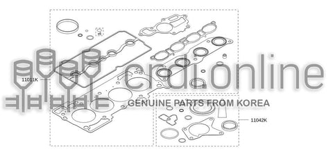 GASKET KIT-ENGINE REPAIR 10101-3465R 101013465R 10101 3465R