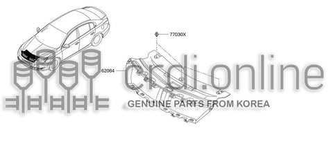 REINFORCEMENT-FRONT BUMPERCENTER 62036-4714R 620364714R 62036 4714R