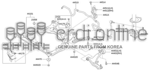 INSULATOR ASSY-STRUT MOUNTING 44230-52010 4423052010 44230 52010