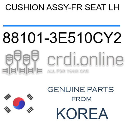 CUSHION ASSY-FR SEAT LH [ORIGINAL] 88101-3E510CY2 881013E510CY2 88101 3E510CY2