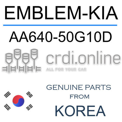 EMBLEM-KIA [ORIGINAL] AA640-50G10D AA64050G10D AA640 50G10D