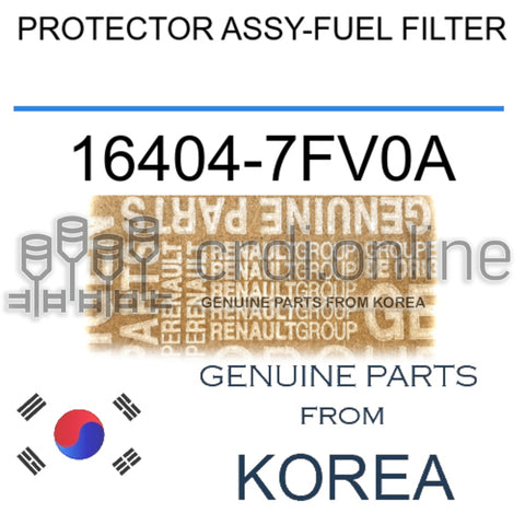 PROTECTOR ASSY-FUEL FILTER [ORIGINAL] 16404-7FV0A 164047FV0A 16404 7FV0A