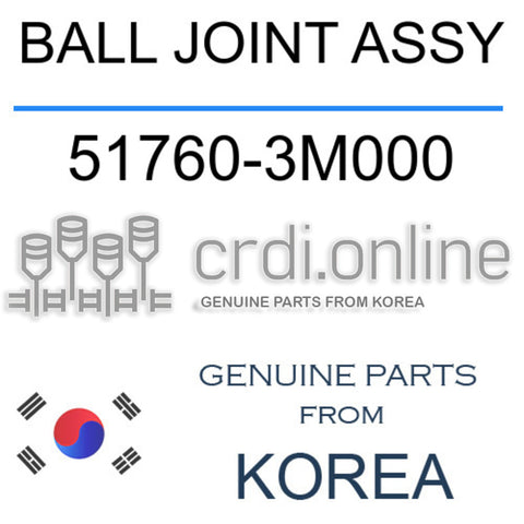 BALL JOINT ASSY [ORIGINAL] 51760-3M000 517603M000 51760 3M000