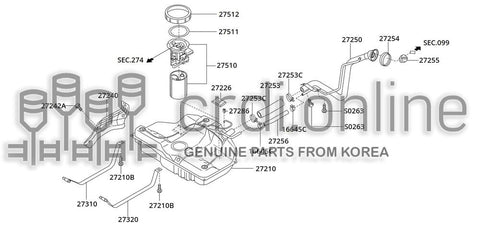 PUMP MODULE ASSY-FUEL 27510-31700 2751031700 27510 31700