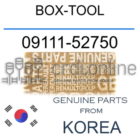 BOX-TOOL [ORIGINAL] 09111-52750 0911152750 09111 52750