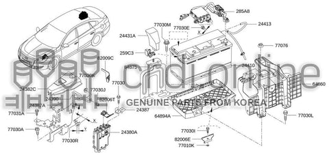 BATTERY 24410-0810R 244100810R 24410 0810R