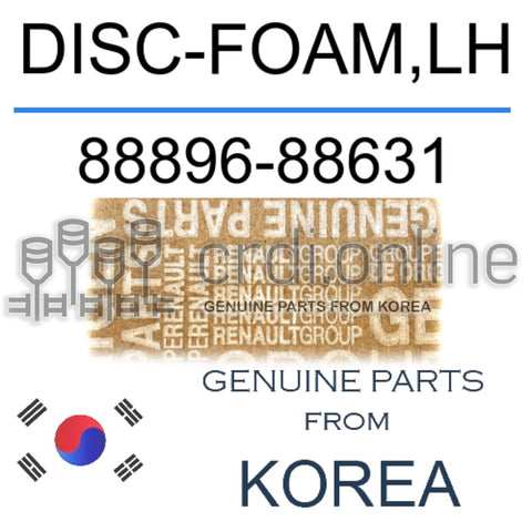 DISC-FOAM,LH [ORIGINAL] 88896-88631 8889688631 88896 88631