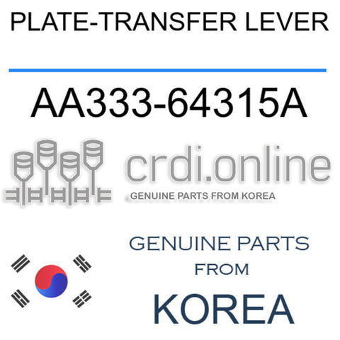 PLATE-TRANSFER LEVER AA333-64315A AA33364315A AA333 64315A