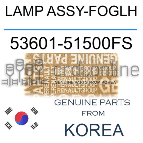 LAMP ASSY-FOGLH [ORIGINAL] 53601-51500FS 5360151500FS 53601 51500FS